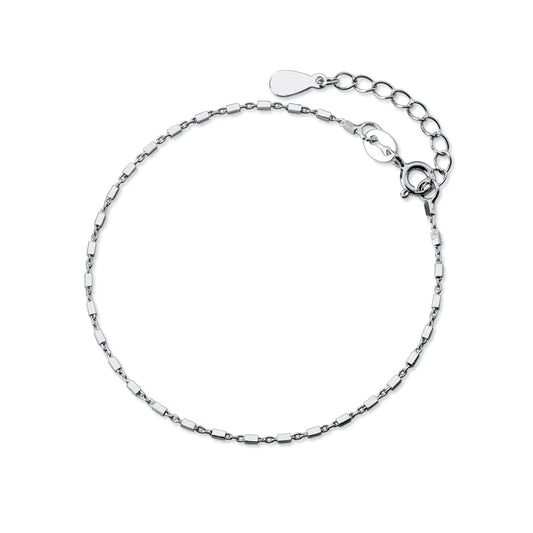 Chic S925 Silver Square Bracelet