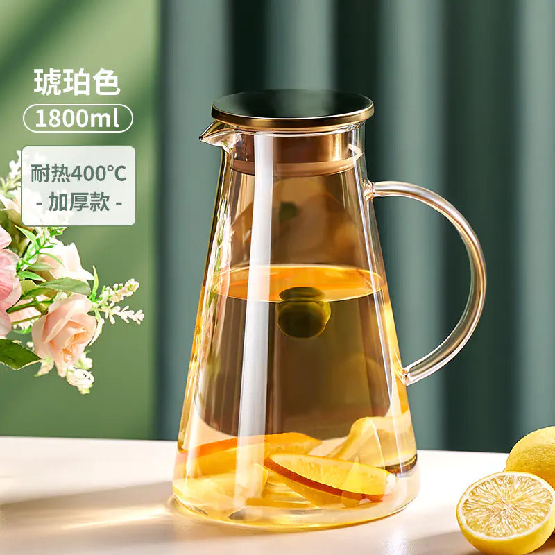 High-Temperature Glass Iced Tea Pitcher Set