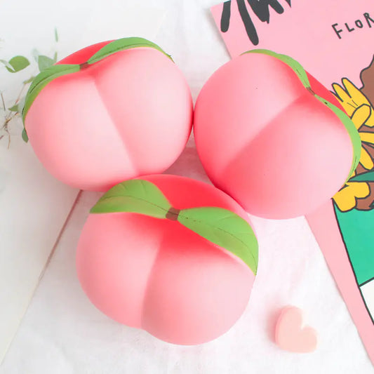 Squishy Peach Stress Toy for Relaxation