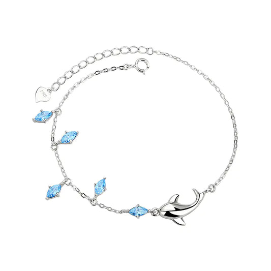 Sterling Elegance Dolphin Bracelet
