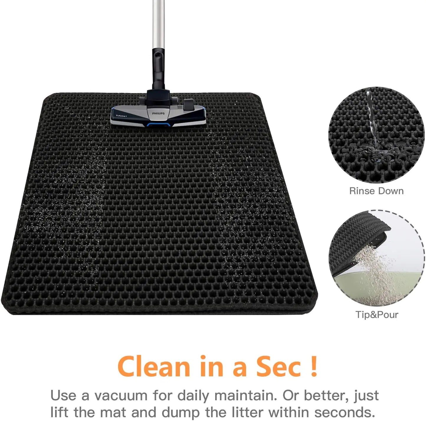 Double Layer Cat Litter Mat, EVA Material