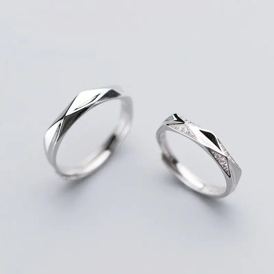 Couple's S925 Silver Unity Rings