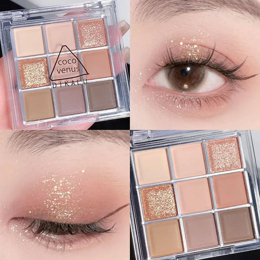 DIKALU Sunset Glow Nine-Color Eyeshadow Palette
