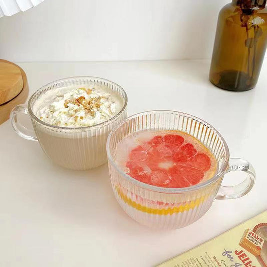 Coffee Oat Flour Brewing Glass Cup