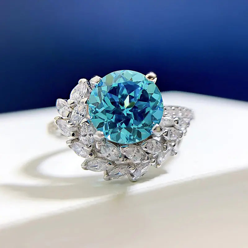 Round Rhinestone Ring