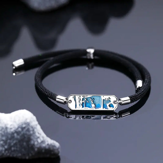 Silver Bond Copper Couple Bracelet