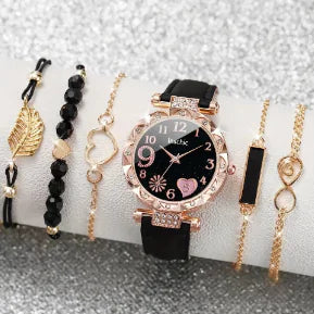 Elegant Heartleaf Timekeeper Set