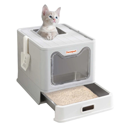 Devopet Stainless Steel Cat Litter Box