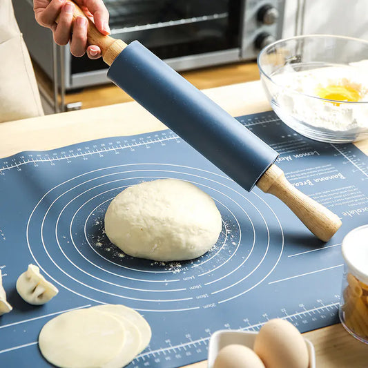 Non-Slip Rolling Pin and Non-Stick Mat