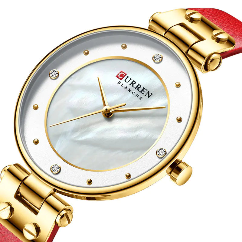CURREN 9056 Women's Ultra-Thin Quartz Watch
