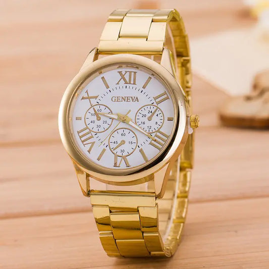 Elegant Geneva Ladies' Alloy Watch