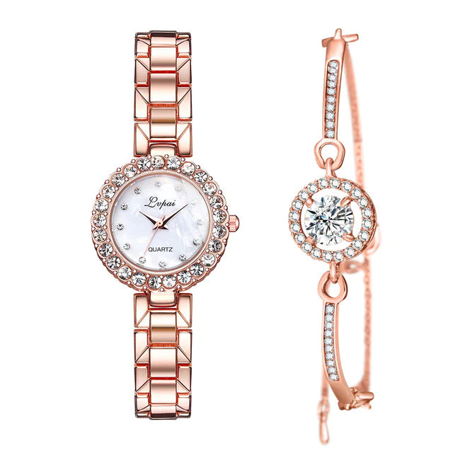 Ladies' Timepiece & Bracelet Duo