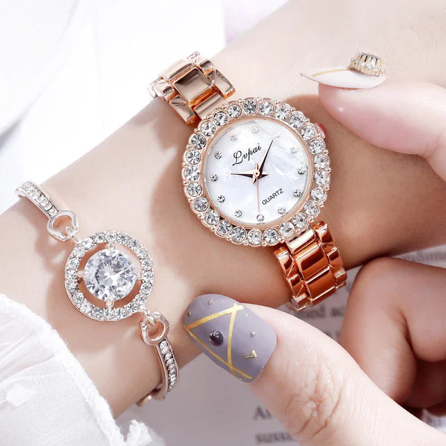 Ladies' Timepiece & Bracelet Duo