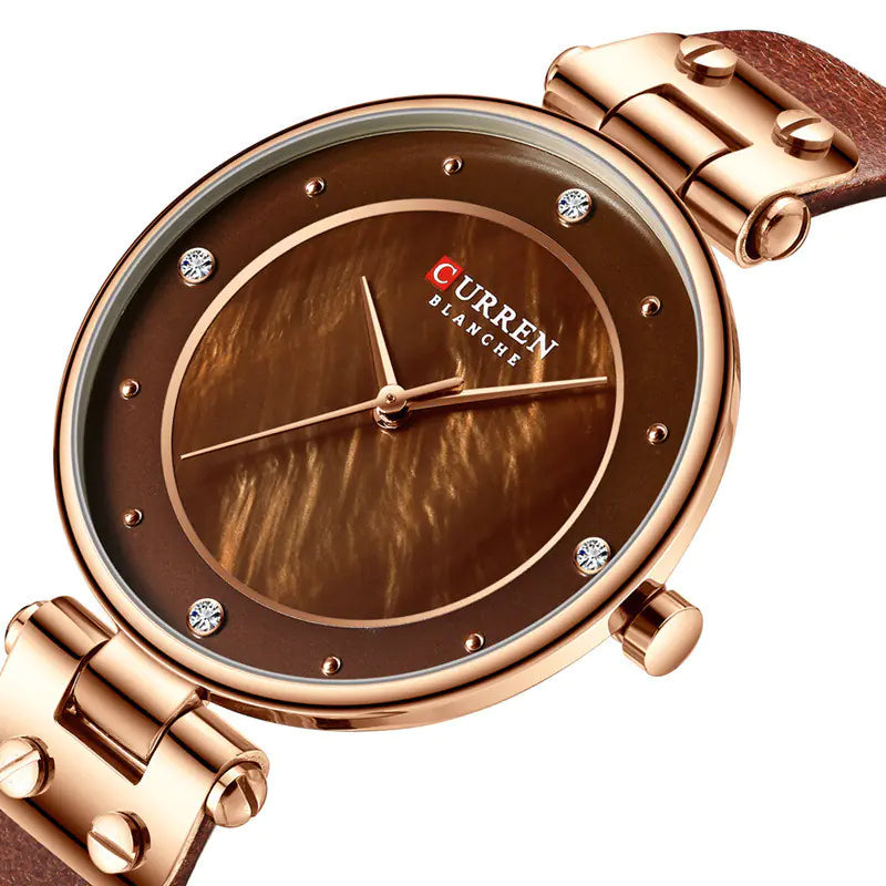 CURREN 9056 Women's Ultra-Thin Quartz Watch