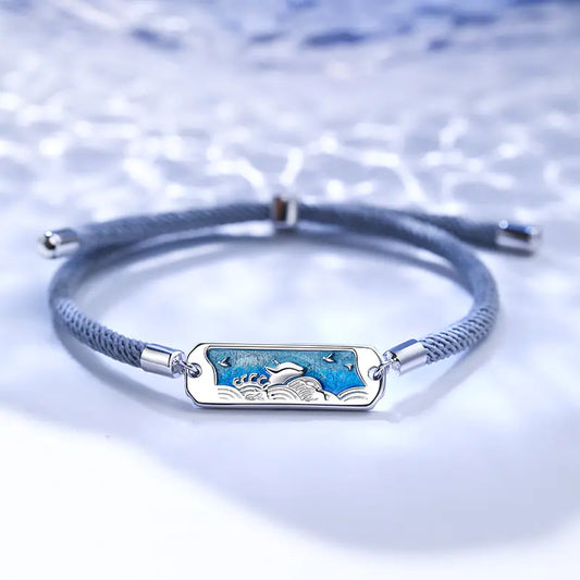 Silver Bond Copper Couple Bracelet