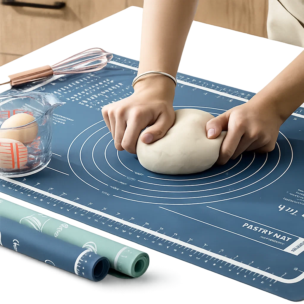Non-Slip Rolling Pin and Non-Stick Mat