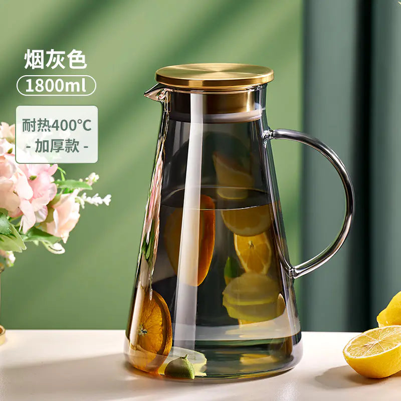 High-Temperature Glass Iced Tea Pitcher Set