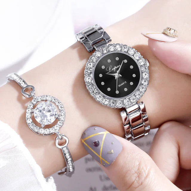 Ladies' Timepiece & Bracelet Duo